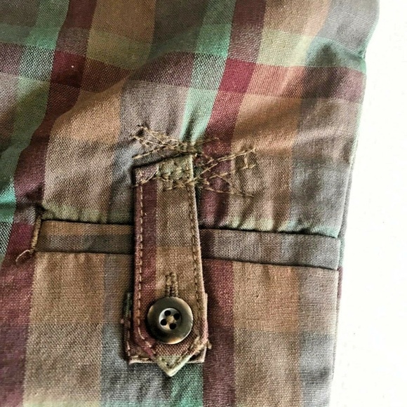 Vintage NWT Volcom Cargo Plaid shorts Youth - Picture 4 of 8